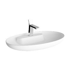 VitrA 5881B401-0563 Memoria Tezgah Üstü Çanak Lavabo 75 cm Mat Beyaz